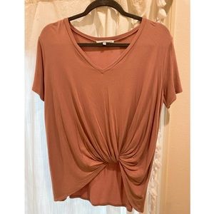 Mauve boutique knot top